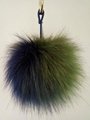 faux fur ball pompoms keychain for gift  3