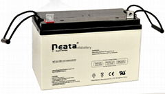 12V100Ah NEATA long life Front Terminals AGM Sealed Lead Acid Solar Battery for