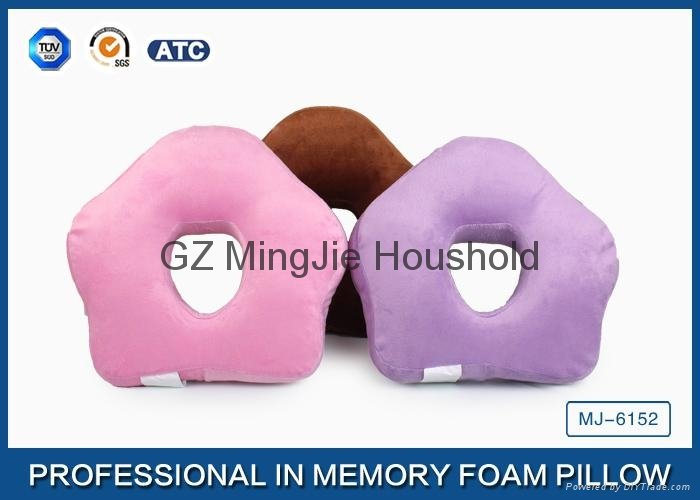 Small Ring Cute Memory Foam Sleep Pillow / Memory Foam Car Seat Cushion 3