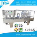 Automatic plastic water cup filling and sealing machine