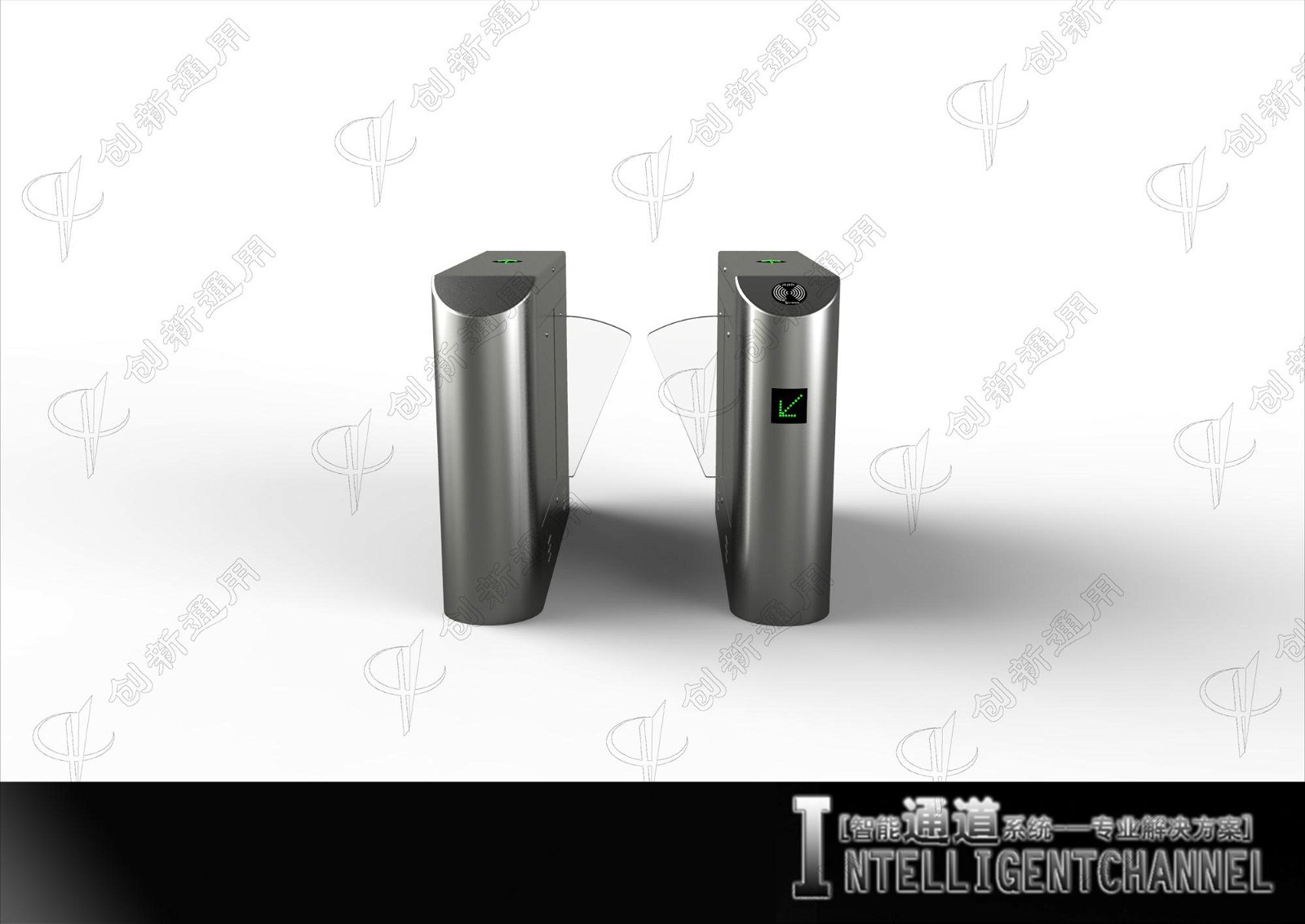 Hot selling Metro subway Wing barrier Turnstile with quick pass rate