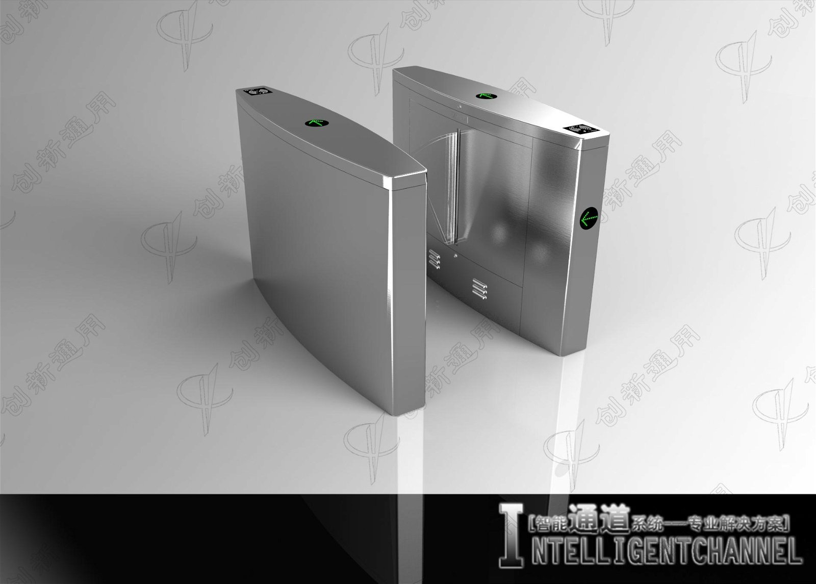 Hot selling Metro subway Wing barrier Turnstile with quick pass rate 3