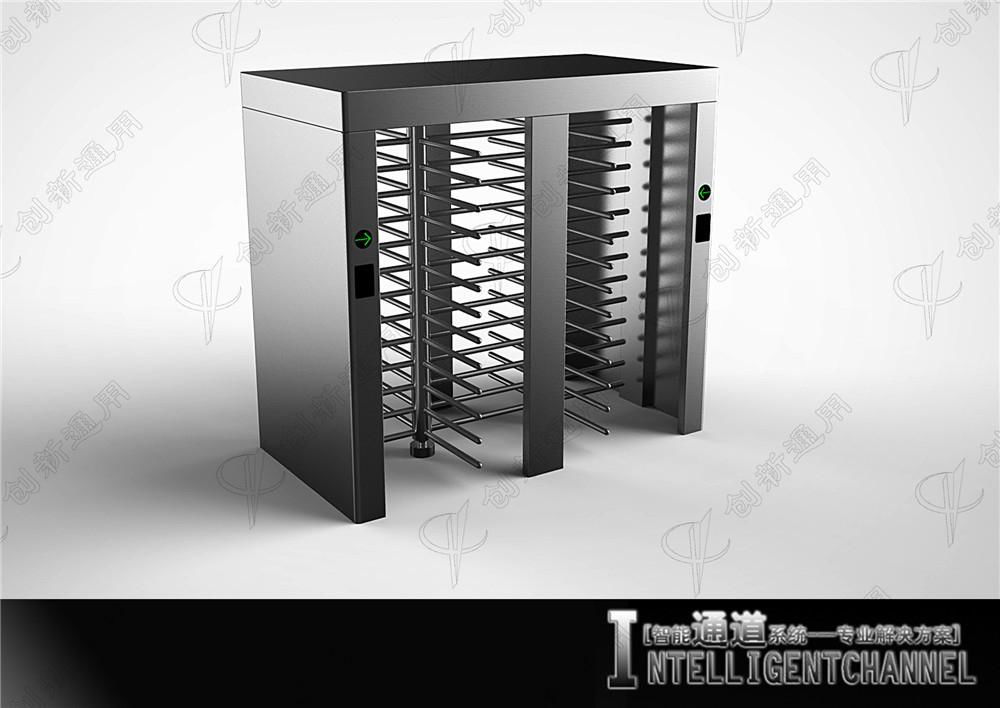 Stainless steel Full height Turnstile gate for Bank door entry solution 3