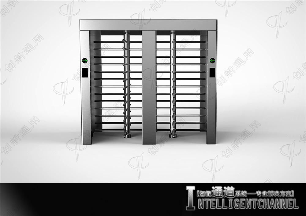 Stainless steel Full height Turnstile gate for Bank door entry solution 2