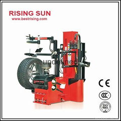 Double bending automatic tire fitting machine