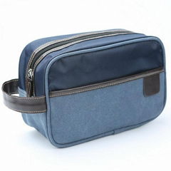blue canves  toiletry Kit