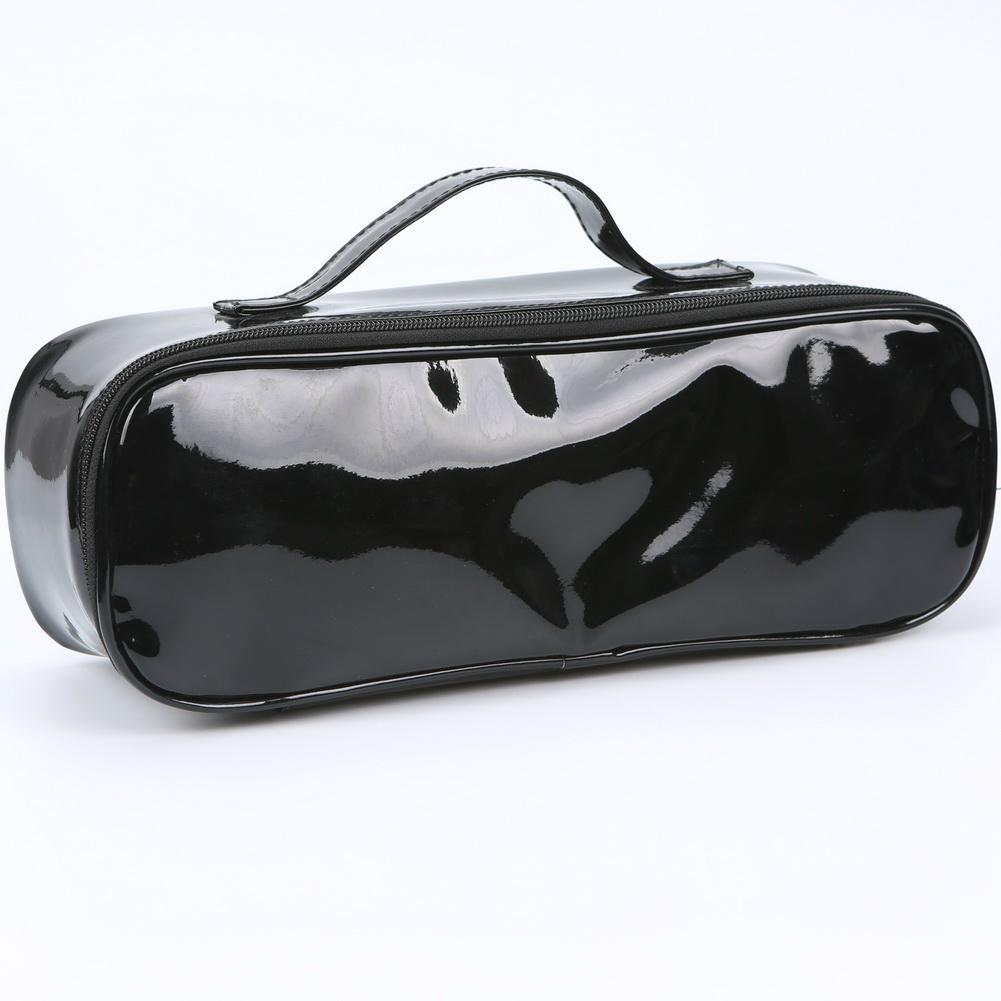 black long Enamel PU cosmetic bag 13010002 Dtimepower (China