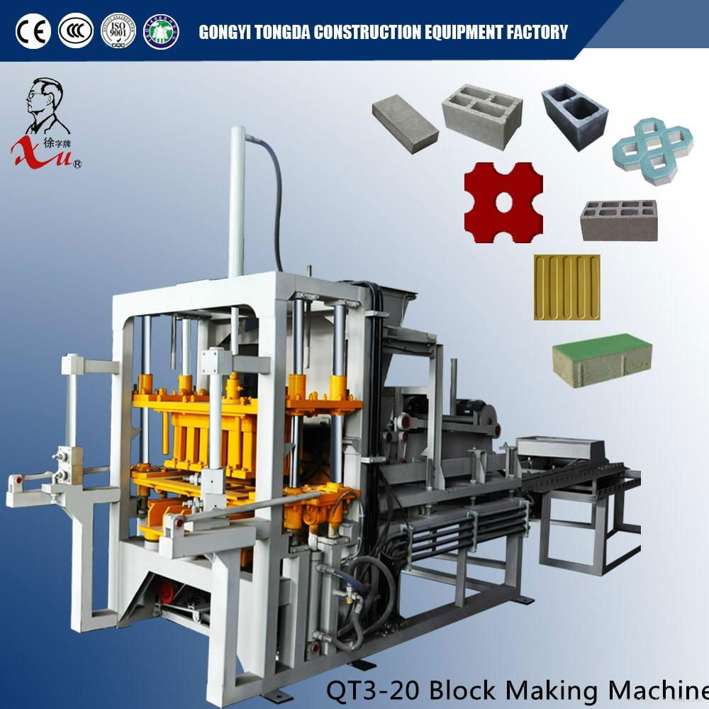 automatic concrete hollow block making machine 4