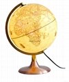 D.23cm antique globe