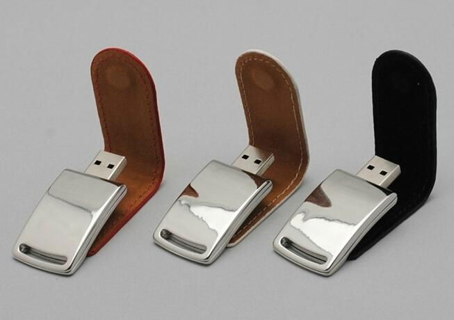 8GB PU Leather U disk USB flash drive  memory card OEM ODM 3