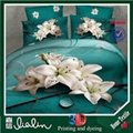 China supplier 100% polyester fabric 3D bedding set 2