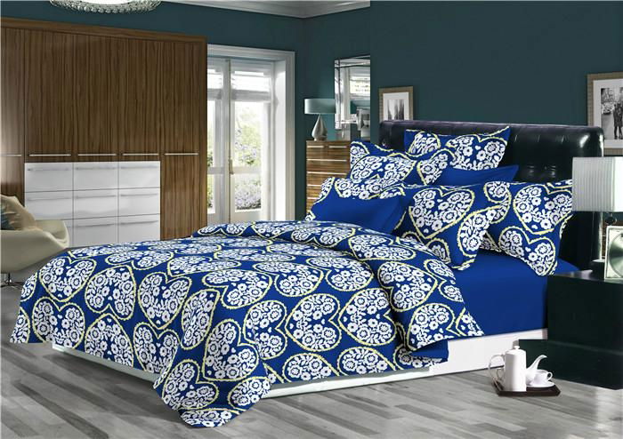 China supplier flannel fabric polyester bedding set 4