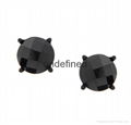 JET BLACK STUD EARRINGS 1