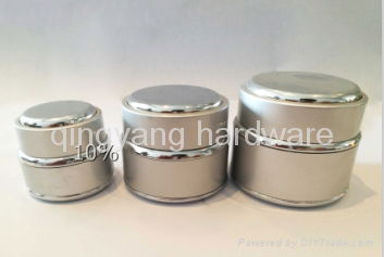 Good quality  aluminum jar with screw cap