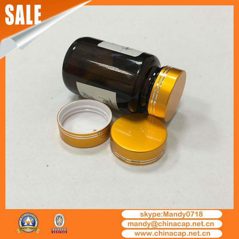 38mm 45mm Amber Glass Bottle Screw Cap for Pahrmaceutical Packaging 5