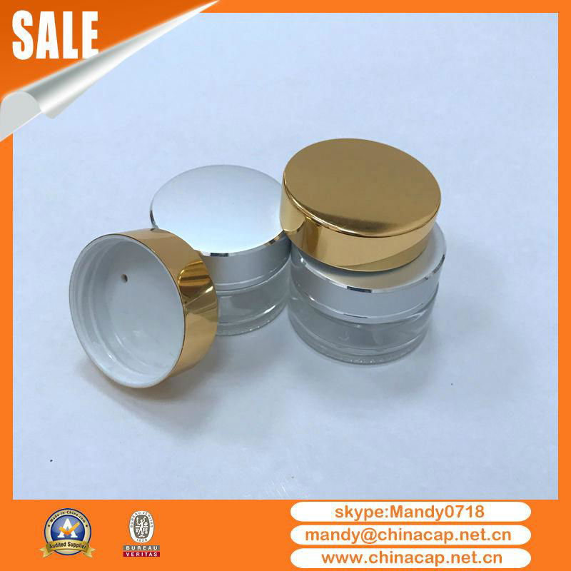5g10g15g20g30g Silver Gold  Cosmetics Jar Aluminum Cap 3