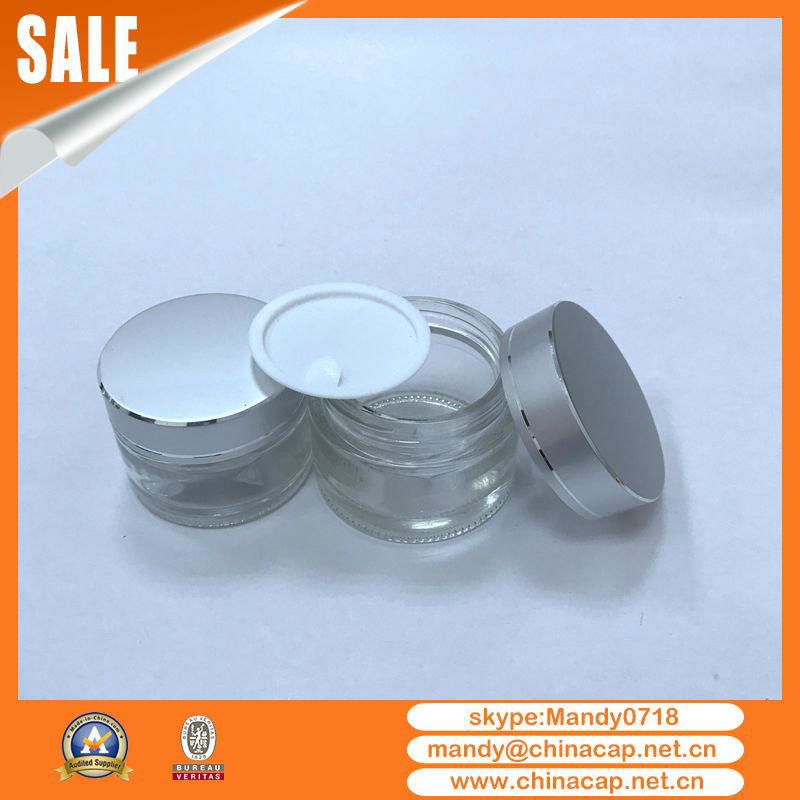 5g10g15g20g30g Silver Gold  Cosmetics Jar Aluminum Cap 4