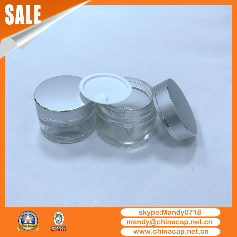 5g10g15g20g30g Silver Gold  Cosmetics Jar Aluminum Cap 5