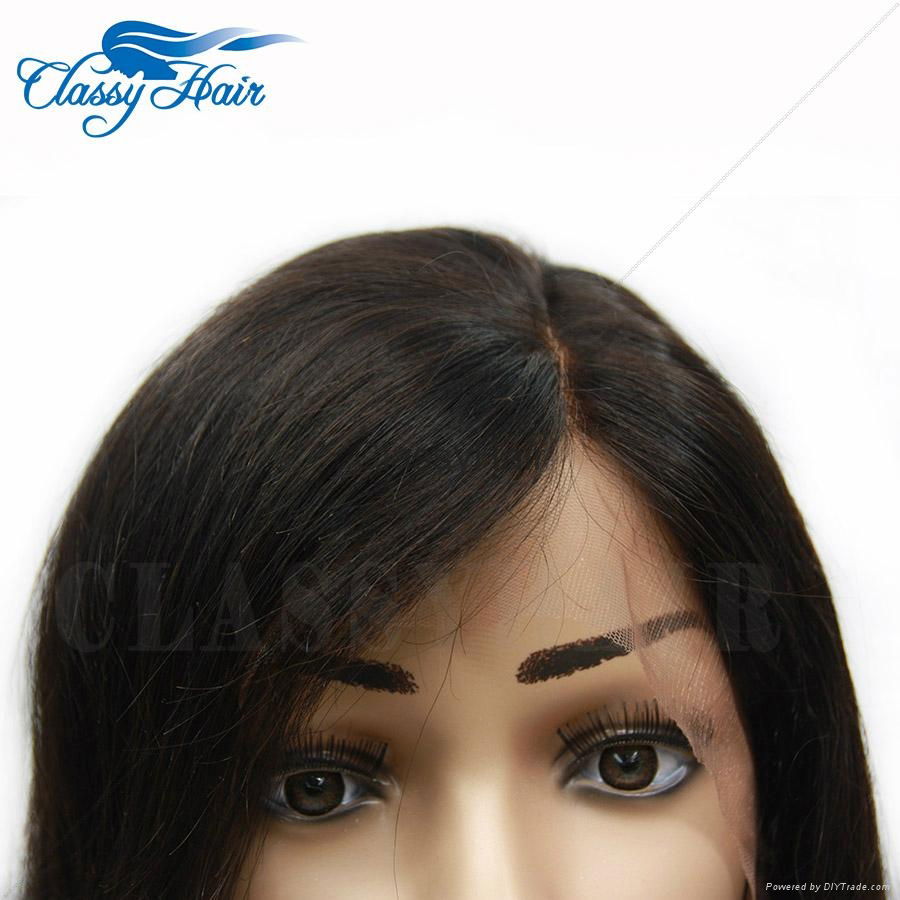 Straight Unprocessed Full Lace Human Hair Short Bob Wigs 2