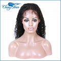 Curly Virgin Hair Full Lace Wigs Lace Front Wigs with Baby Hair For Black Women