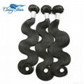 Unprocessed Body wave Brazilian Virgin Human Hair Weaving Bundles In large stock