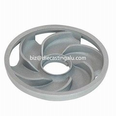 Backward Double Aluminum Die Casting Impeller for Mining Water Pump