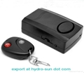 Wireless Remote Control Vibration Detector Alarm Security Bike Alarm System 