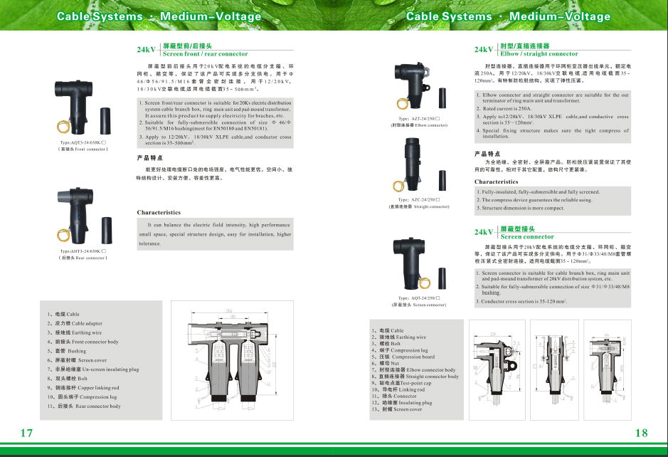 24kV European shield front joint 2