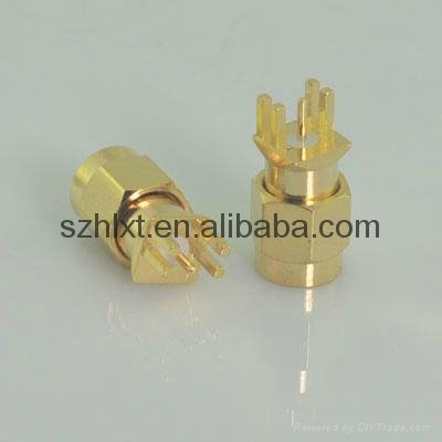 sma male plug connector for pcb mount  3