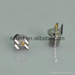 sma female plug connector for pcb mount ,nickel plated