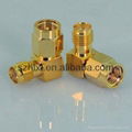 rf coaxial sma right angle adapter 1