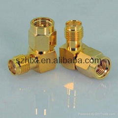 rf coaxial sma right angle adapter