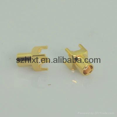 mcx coaxial connectors straight edge for pcb 