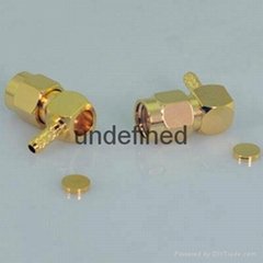 sma male plug connector , nickel plated 50 ohm 
