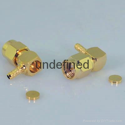 sma male plug connector , nickel plated 50 ohm  2