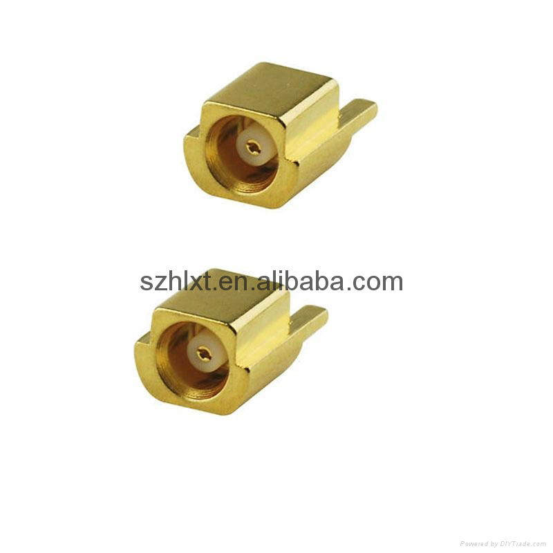 mcx coaxial connectors straight receptacle female jack pc mount  3