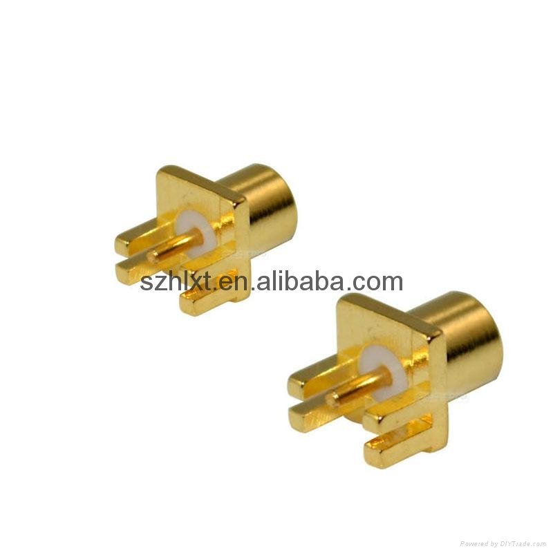 mcx coaxial connectors straight receptacle female jack pc mount  4