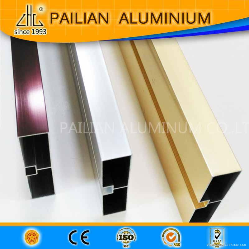 Hot! 6463 grade aluminium alloy polish profiles ,aluminium CP polish tube and pi 2