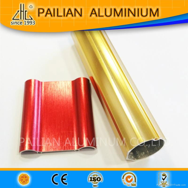 Hot! 6463 grade aluminium alloy polish profiles ,aluminium CP polish tube and pi 5