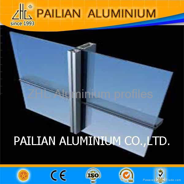 Exported curtain wall windows aluminium extrusion profiles