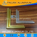 Fashionable aluminium picture frame profiles brush gold aluminium photo frame  5