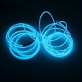  White Light 3M 10 Colors Neon Glowing Electroluminescent Wire EL wire 1