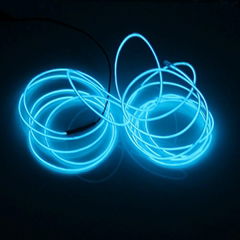  White Light 3M 10 Colors Neon Glowing Electroluminescent Wire EL wire