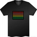 Factory price party flashing EL t shirt  4