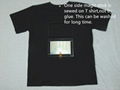 2016 light up flashing EL panel t shirt