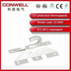 overhead line power fitting steel anchor hook