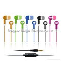 Earphone in-ear earbuds  with noise canceling and mic for  Iphone Android Window 1