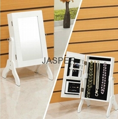 Wooden MINI TABLE MIRROR JEWELLRY CABINET