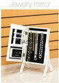 Wooden MINI TABLE MIRROR JEWELLRY CABINET 2