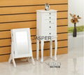 Wooden MINI TABLE MIRROR JEWELLRY CABINET 4